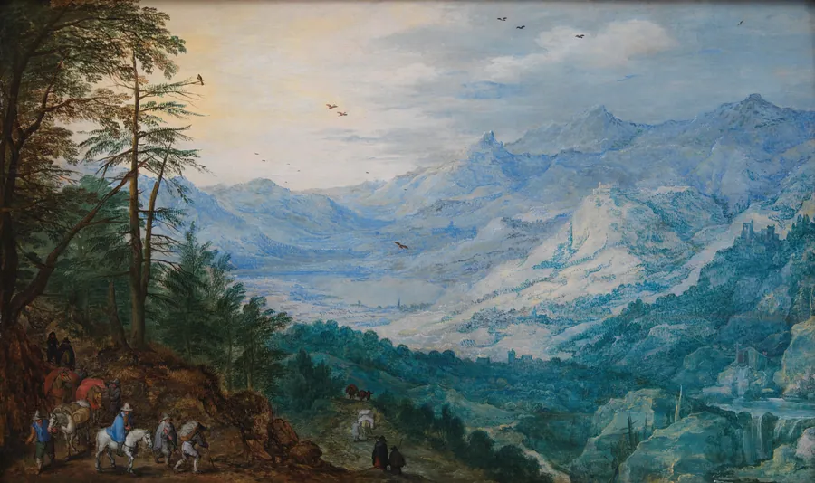 Bjerglandskab by Joos de II Momper