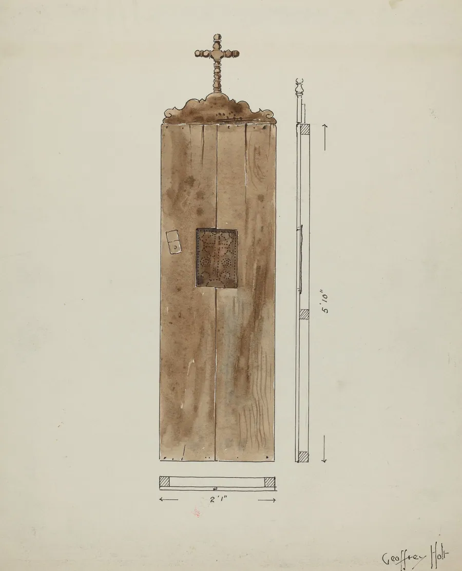Side of Original Confessional by Geoffrey Holt