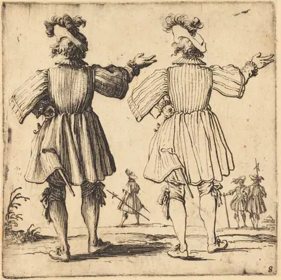 Officer with Plume, Seen from Behind