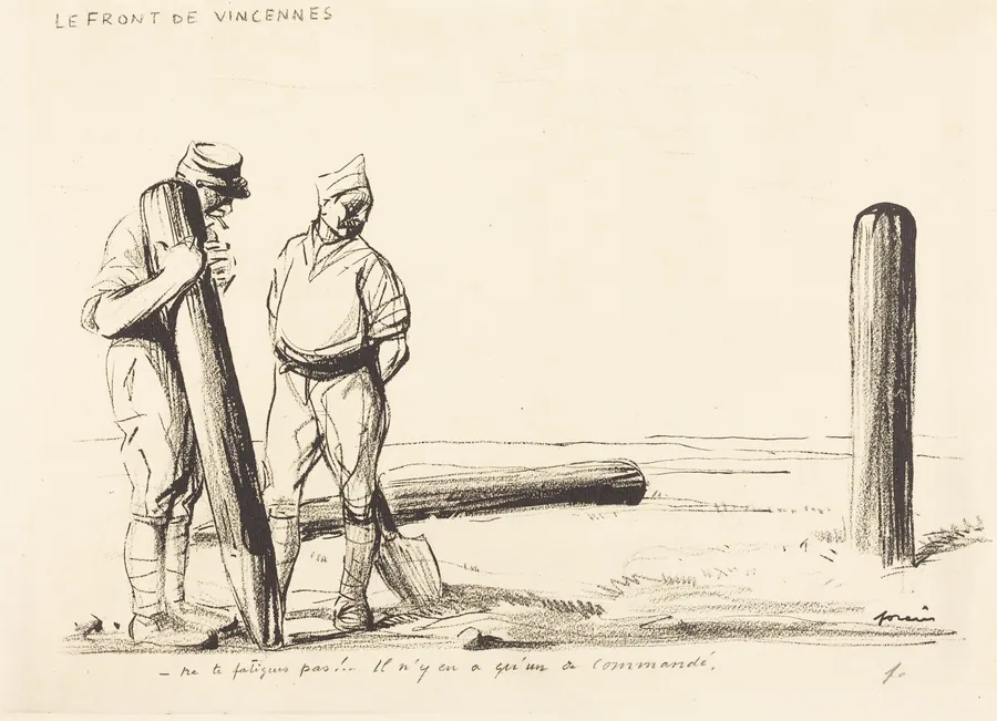 Le Front de Vincennes by Jean-Louis Forain