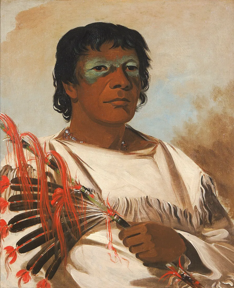 Wah-pe-kée-suck, White Cloud (called the Prophet), Adviser to Black Hawk by George Catlin, born Wilkes-Barre, PA 1796-died Jersey City, NJ 1872