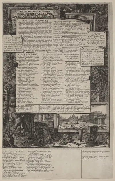 Catalogo delle Opere