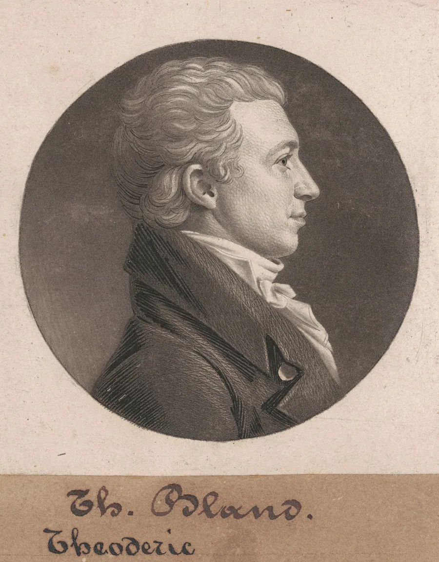 Theodorick Bland by Charles B. J. Févret de Saint-Mémin