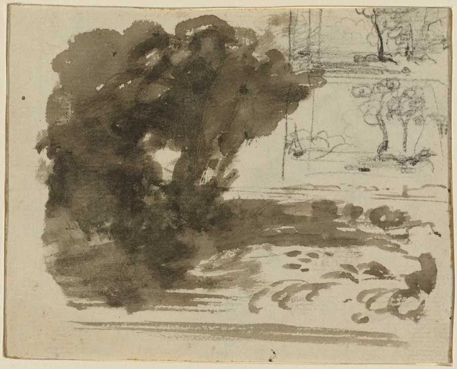 A Stand of Trees [recto] by John Varley