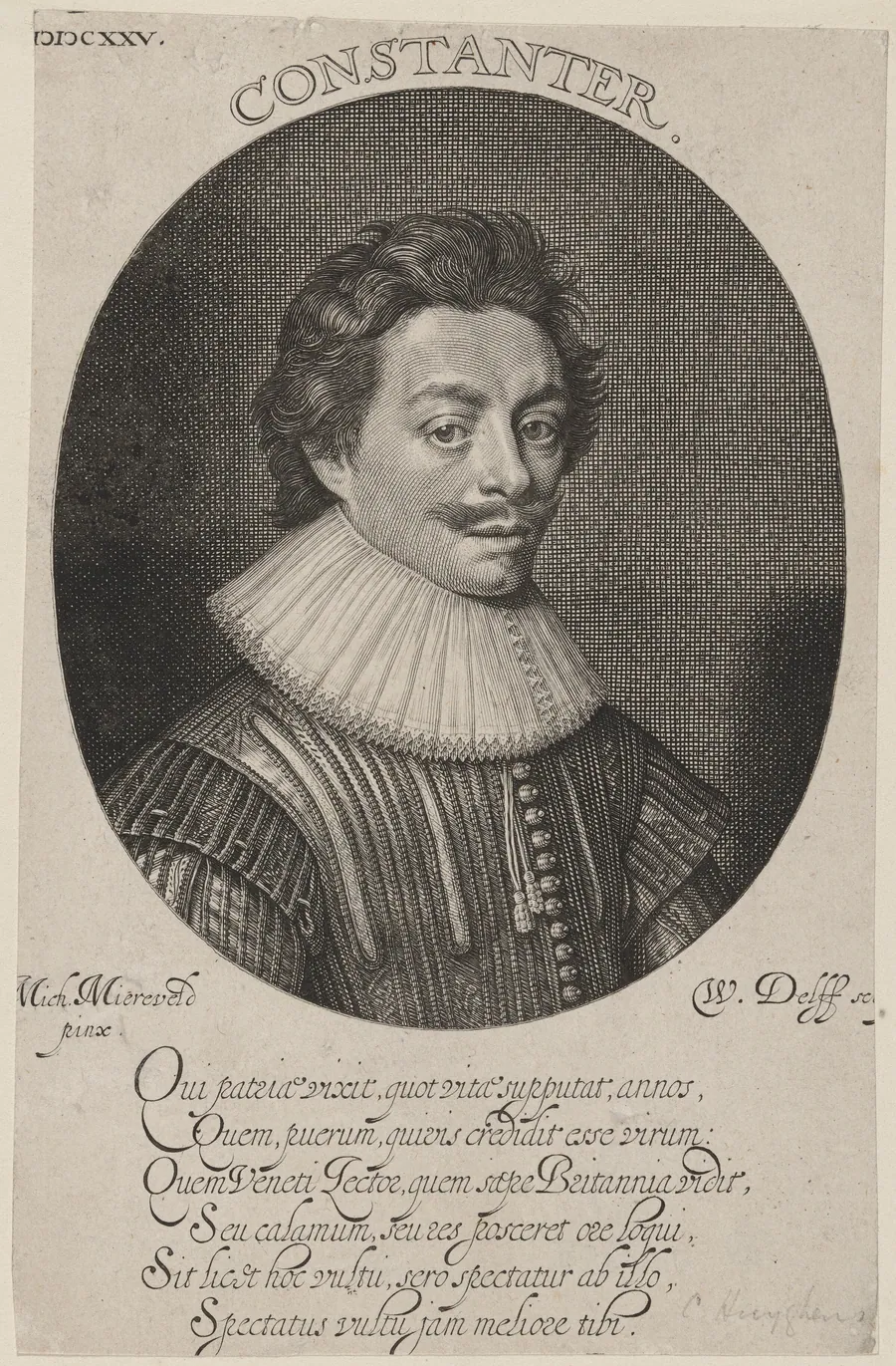 Constantin Huygens by Willem Jacobsz Delff
