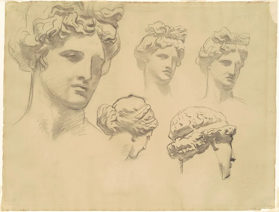 Studies for "Apollo and the Muses" by John Singer Sargent
