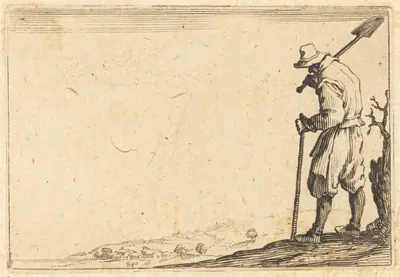 Peasant with Shovel on His Shoulder