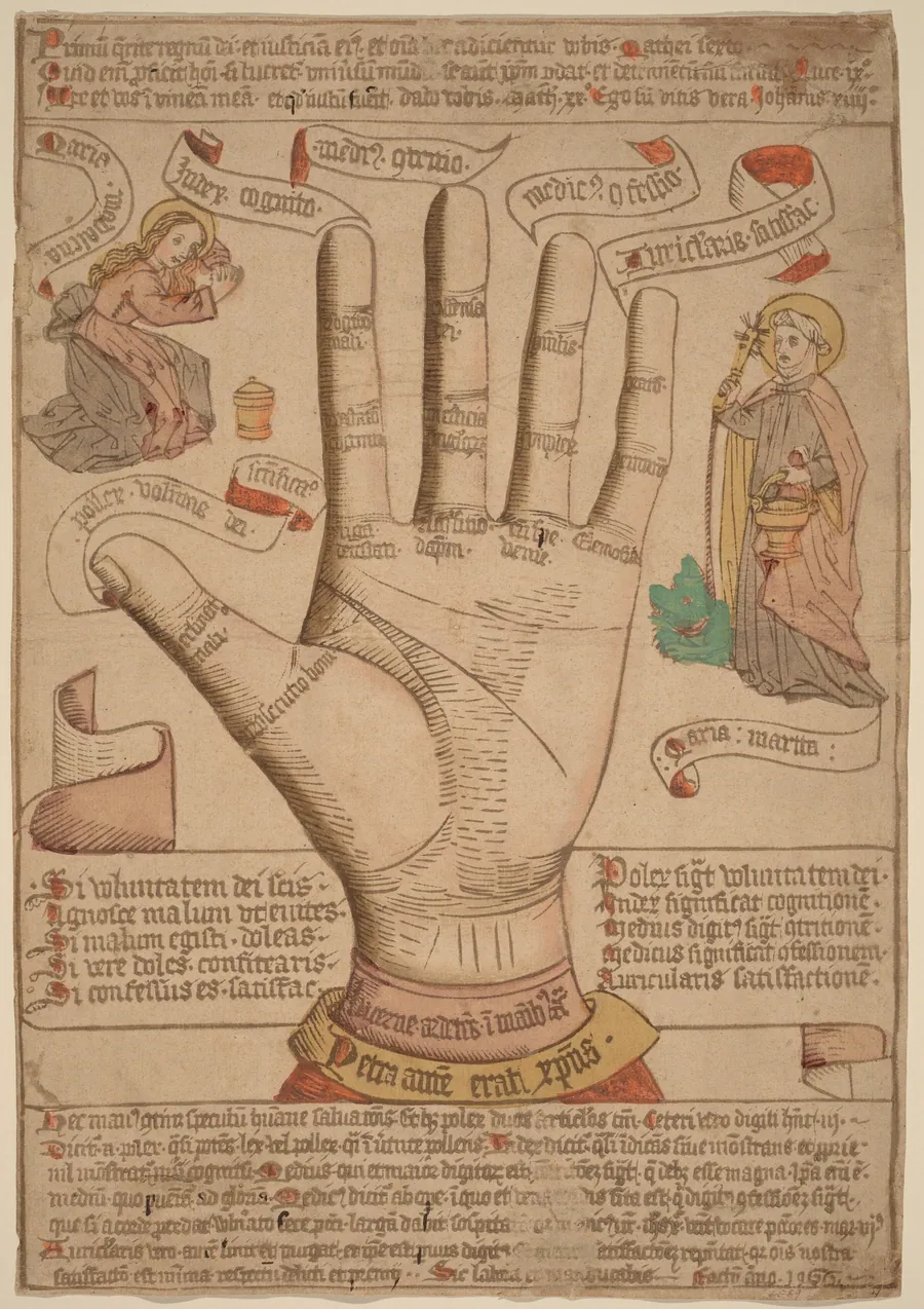 The Hand as the Mirror of Salvation by Netherlandish 15th Century