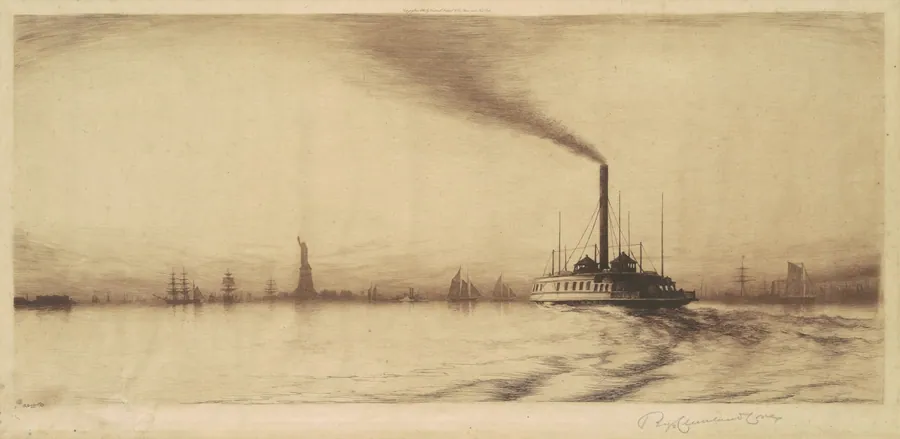New York Harbor by Reginald Cleveland Coxe
