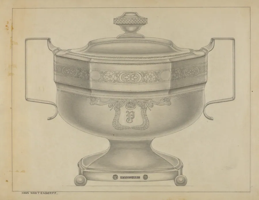 Silver Sugar Bowl by Bernard Westmacott