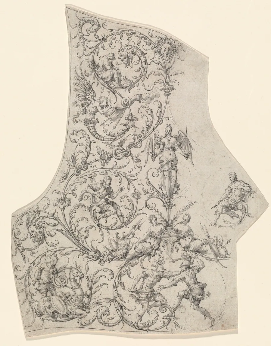 The Backplate of a Suit of Parade Armor by Etienne Delaune