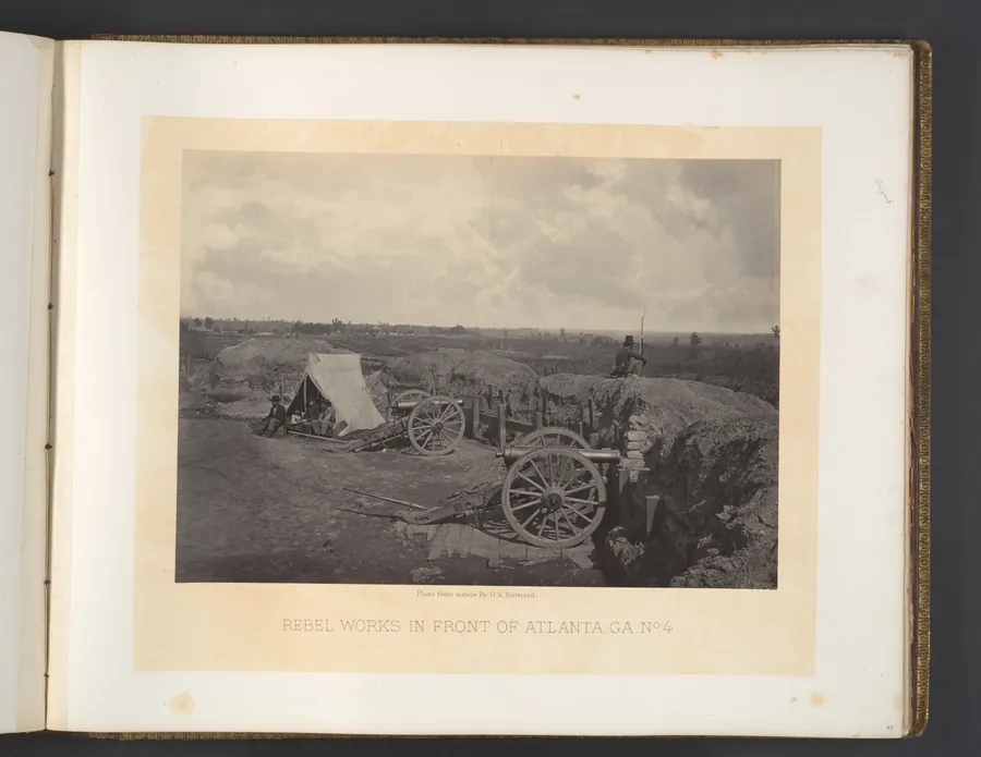Rebel Works in Front of Atlanta, Georgia No. 4 by George N. Barnard