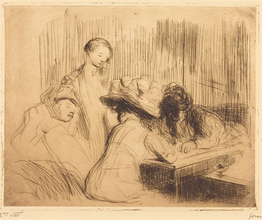 Un caboulet à montmartre (A Dive at Montmartre) by Jean-Louis Forain