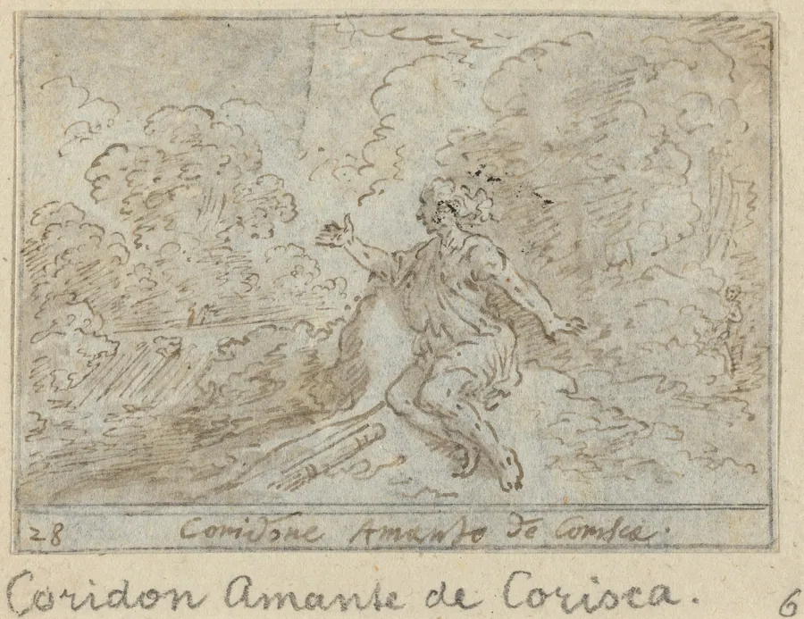 Coridone, Lover of Corisca by Johann Wilhelm Baur