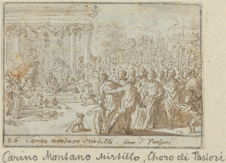 Chorus of Shepherds: Carino, Montano and Mirtillo by Johann Wilhelm Baur