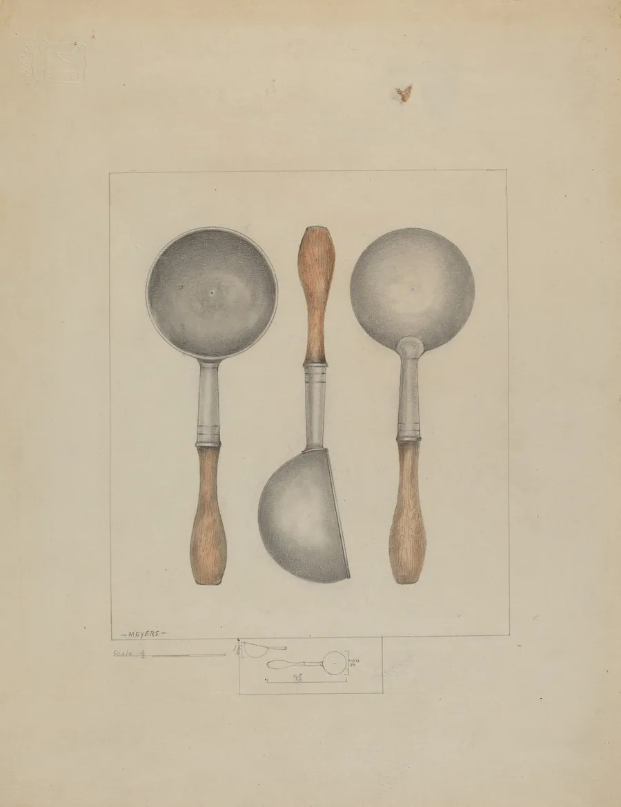 Pewter Ladle by Henry Meyers