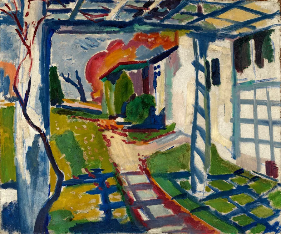 Grape Arbor by H. Lyman Saÿen, born Philadelphia, PA 1875-died Philadelphia, PA 1918