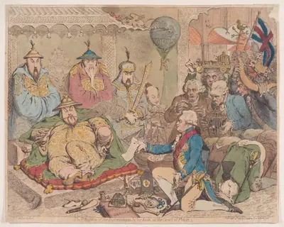 The Reception of the Diplomatique and his Suite at the Court of Pekin