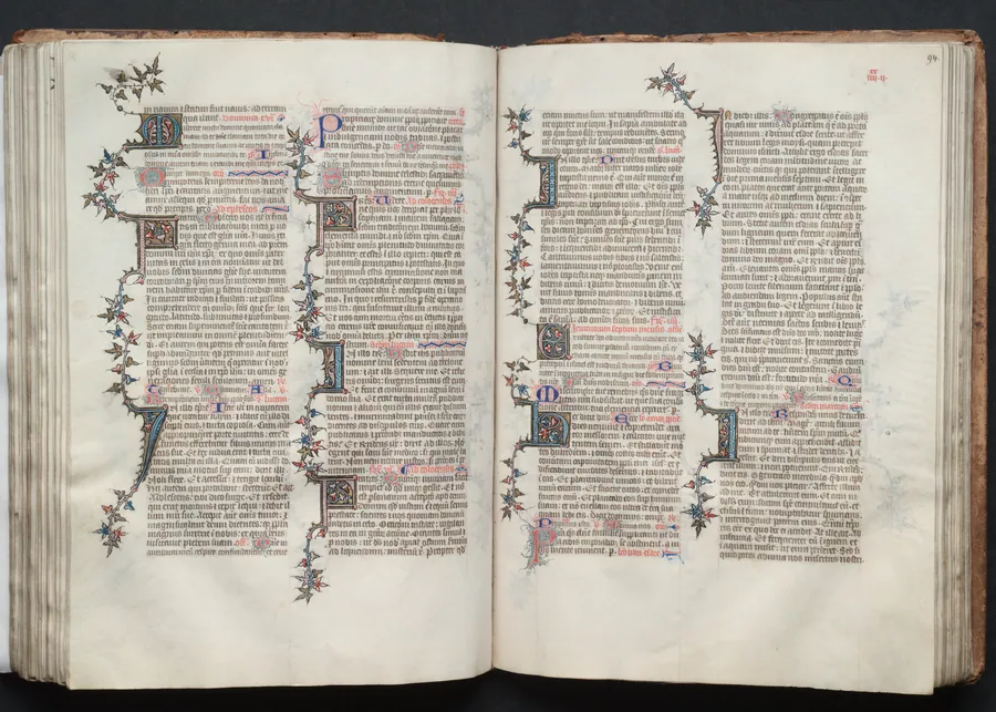 The Gotha Missal:  Fol. 93v, Text by Master of the Boqueteaux