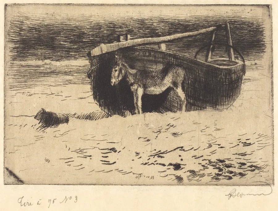 Small Donkey at Berck (Un petit ane à Berck) by Albert Besnard