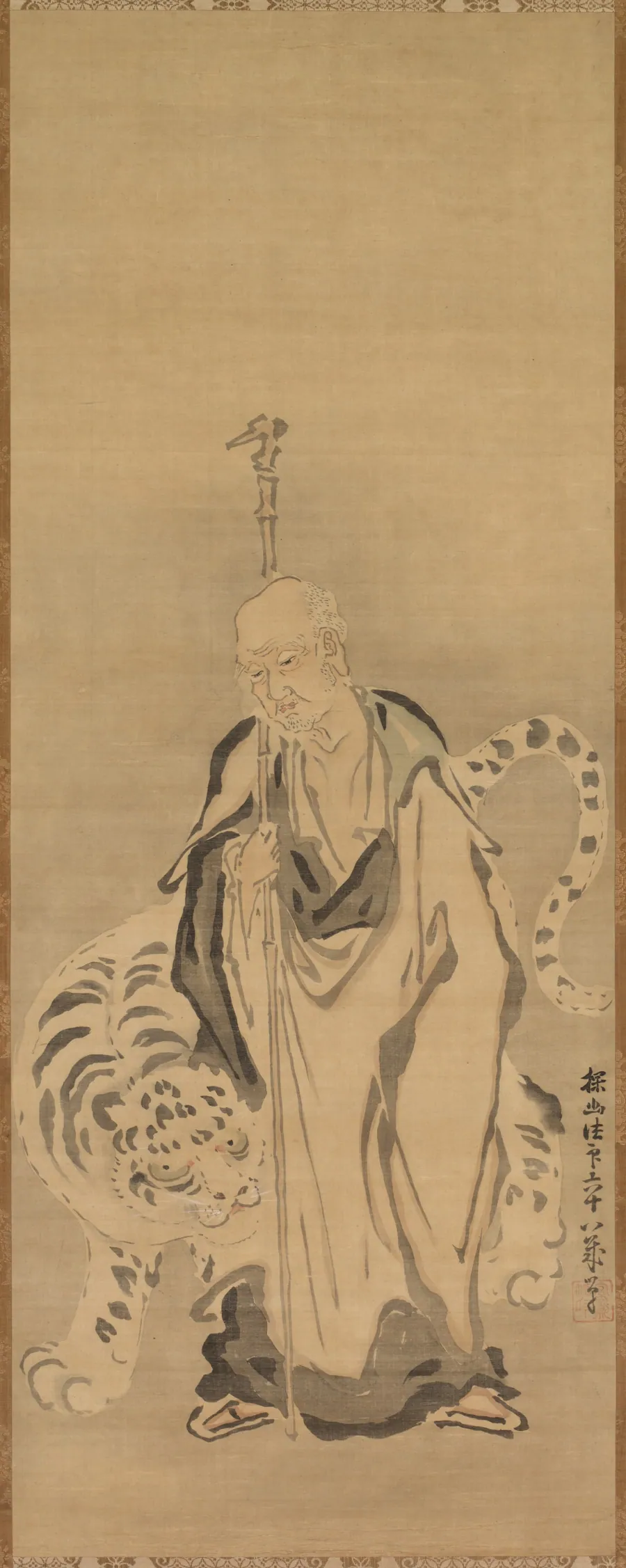 A Sage with Tiger by Kano Tan’yū