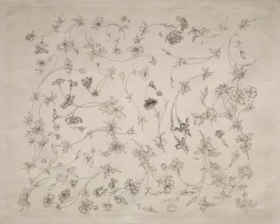 Flower designs for plates and borders (no. 14)