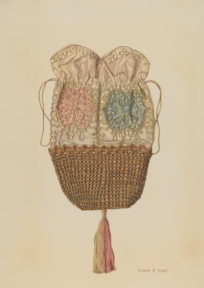 Silk-straw Reticule