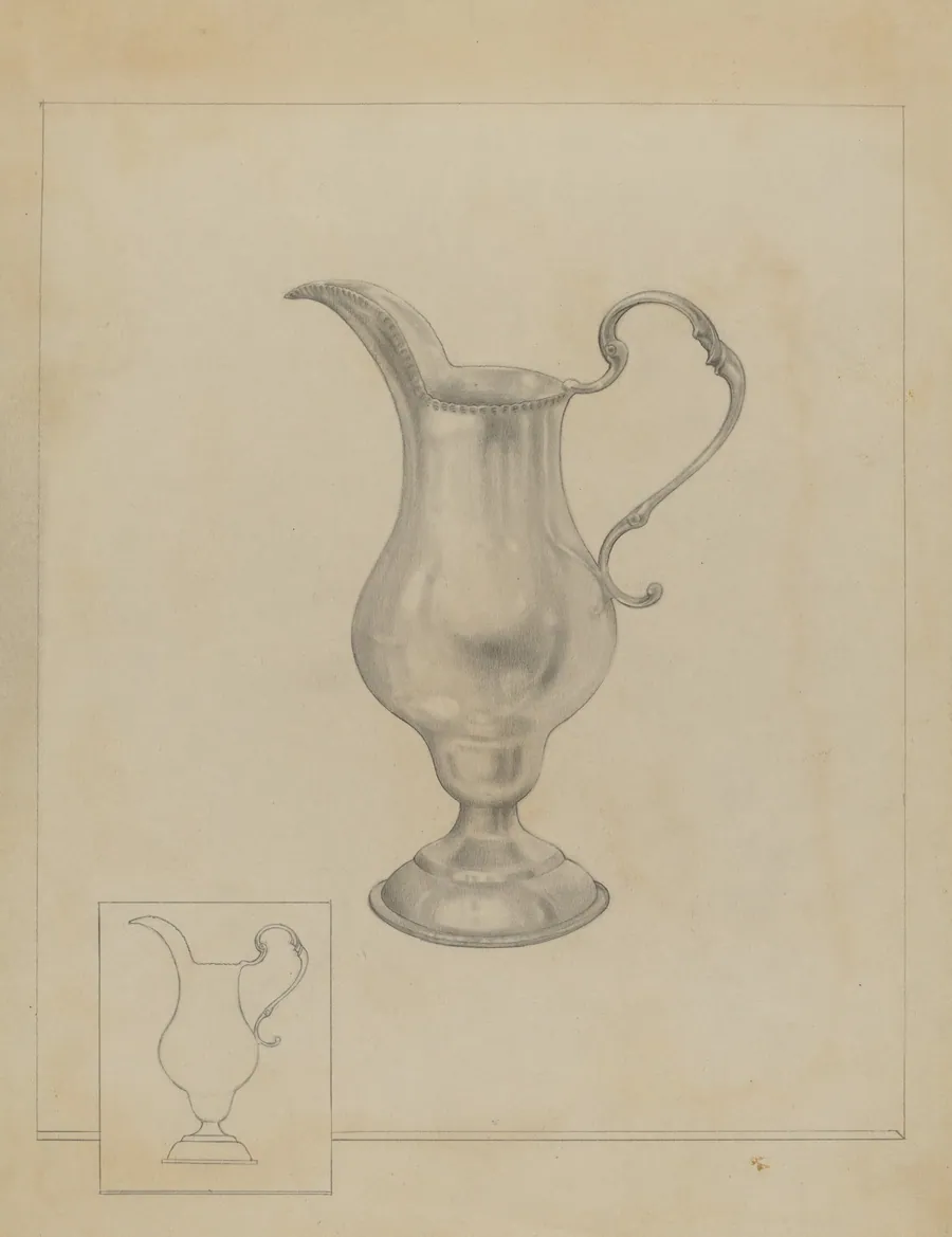 Silver Pitcher by Isidore Steinberg