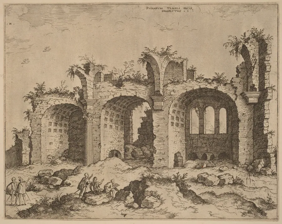 The Basilica of Constantine by Hieronymus Cock
