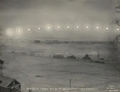 Sun Cycle Taken Dec 21-17. Looking South from Gov. Hill