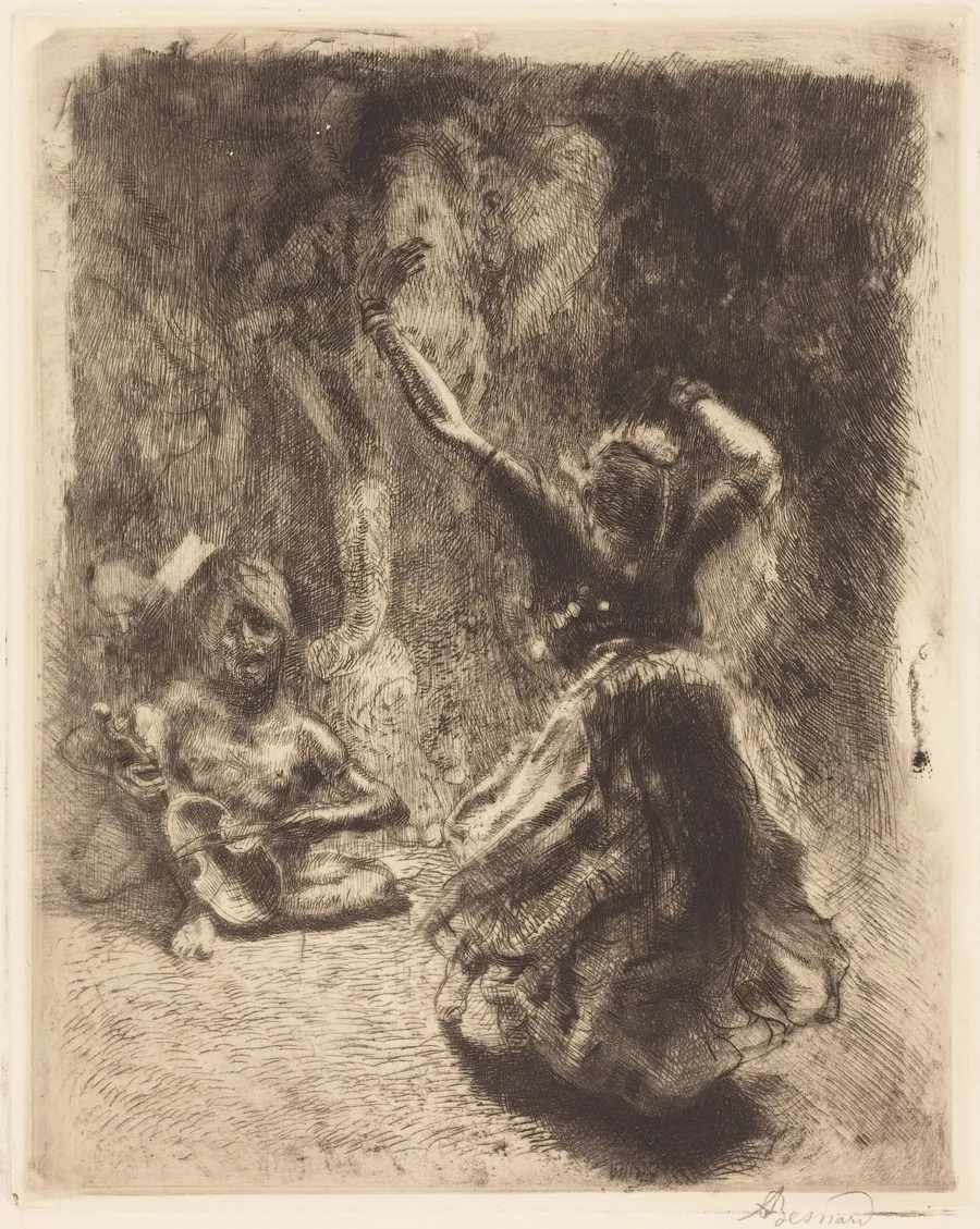 The Dancer of Tanjore (La bayadère of Tanjore) by Albert Besnard