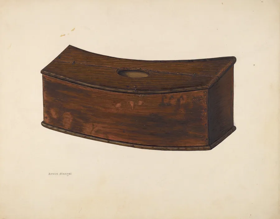 Wooden Cutlery Box by Erwin Stenzel