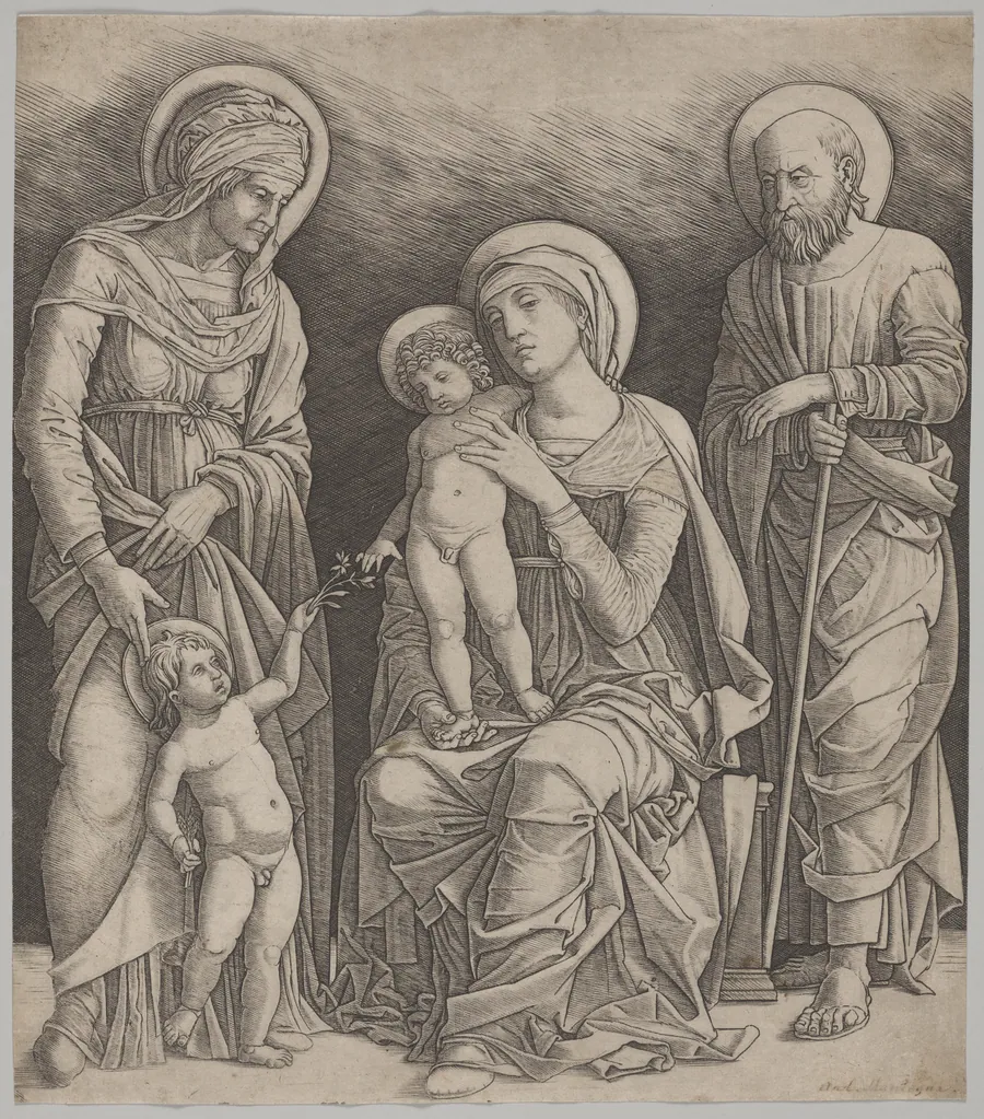 Holy Family with St. Elizabeth and the Infant St. John the Baptist by Giovanni Antonio da Brescia
