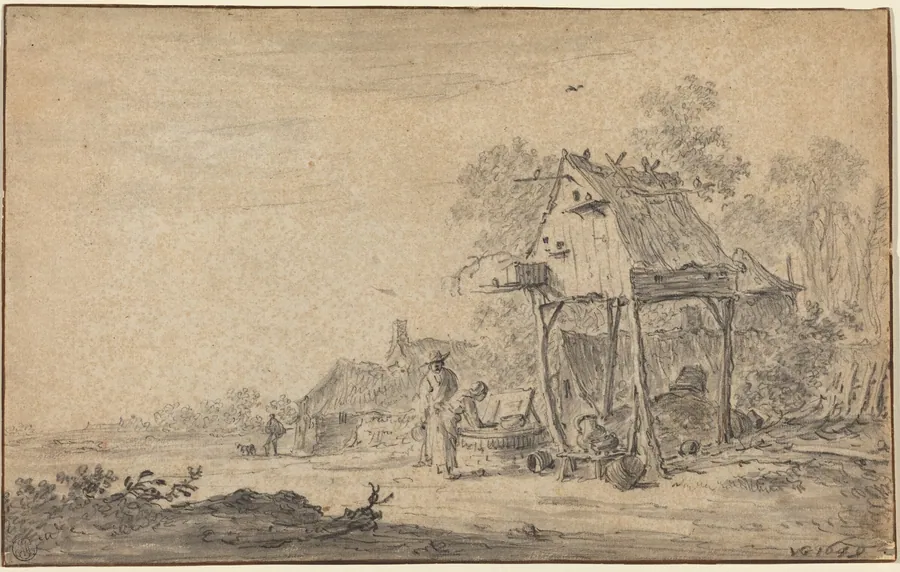 River Landscape by Jan van Goyen