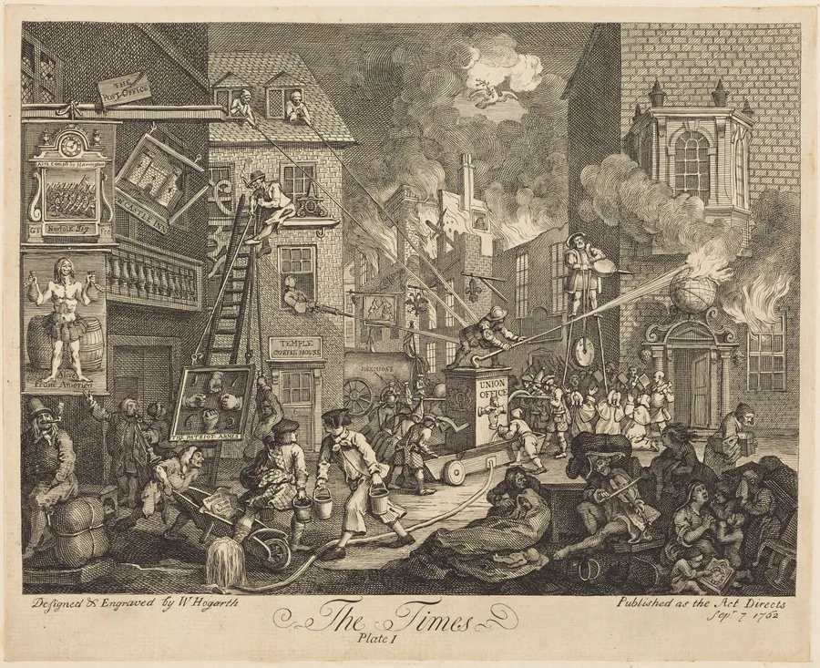 The Times, pl.1 by William Hogarth