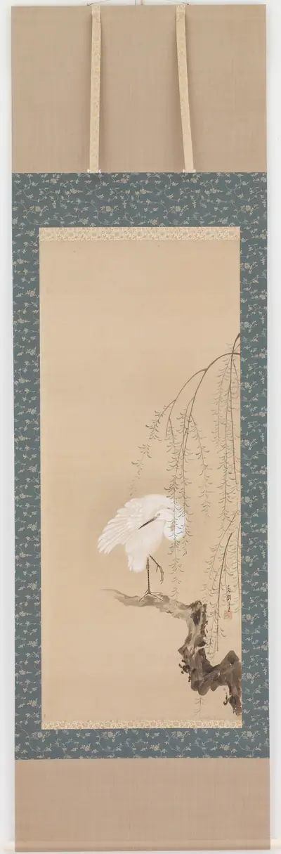 Heron and willow