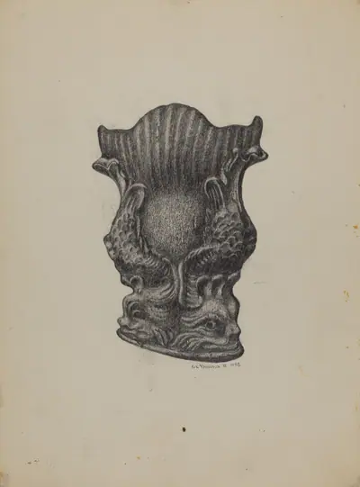 Cast Iron Match Holder