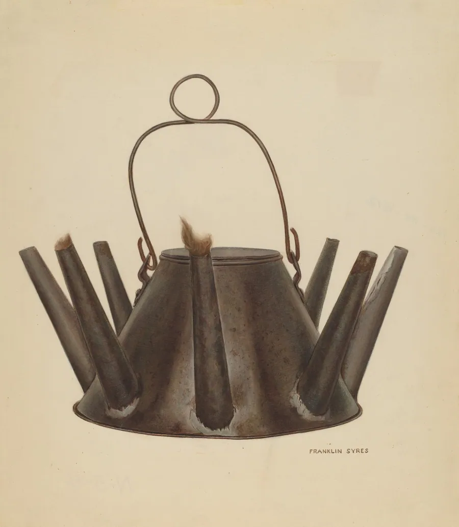 Lard Oil Lamp by Franklyn Syres