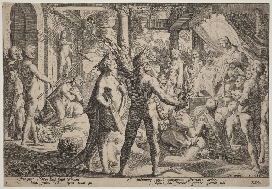 Phaeton Asking for the Chariot by Hendrick Goltzius