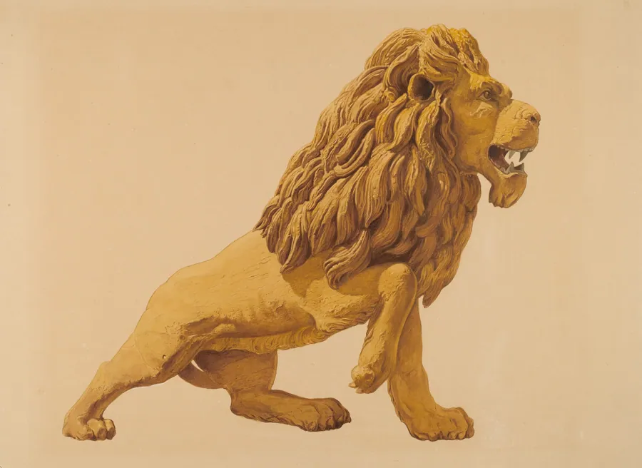 Circus Wagon Lion by Howard Weld