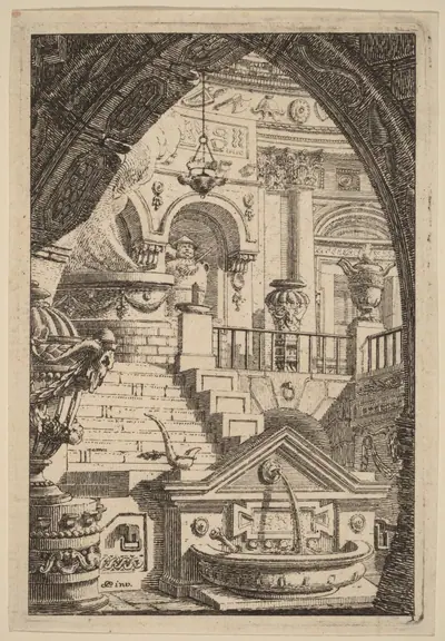 Fantasy of an Antique Temple