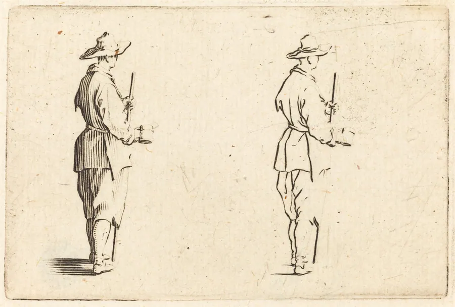 Peasant with a Cup by Jacques Callot