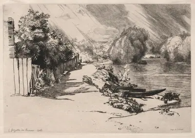 The Seine at Bas-Meudon with the Seguin and Mottiaux Islands