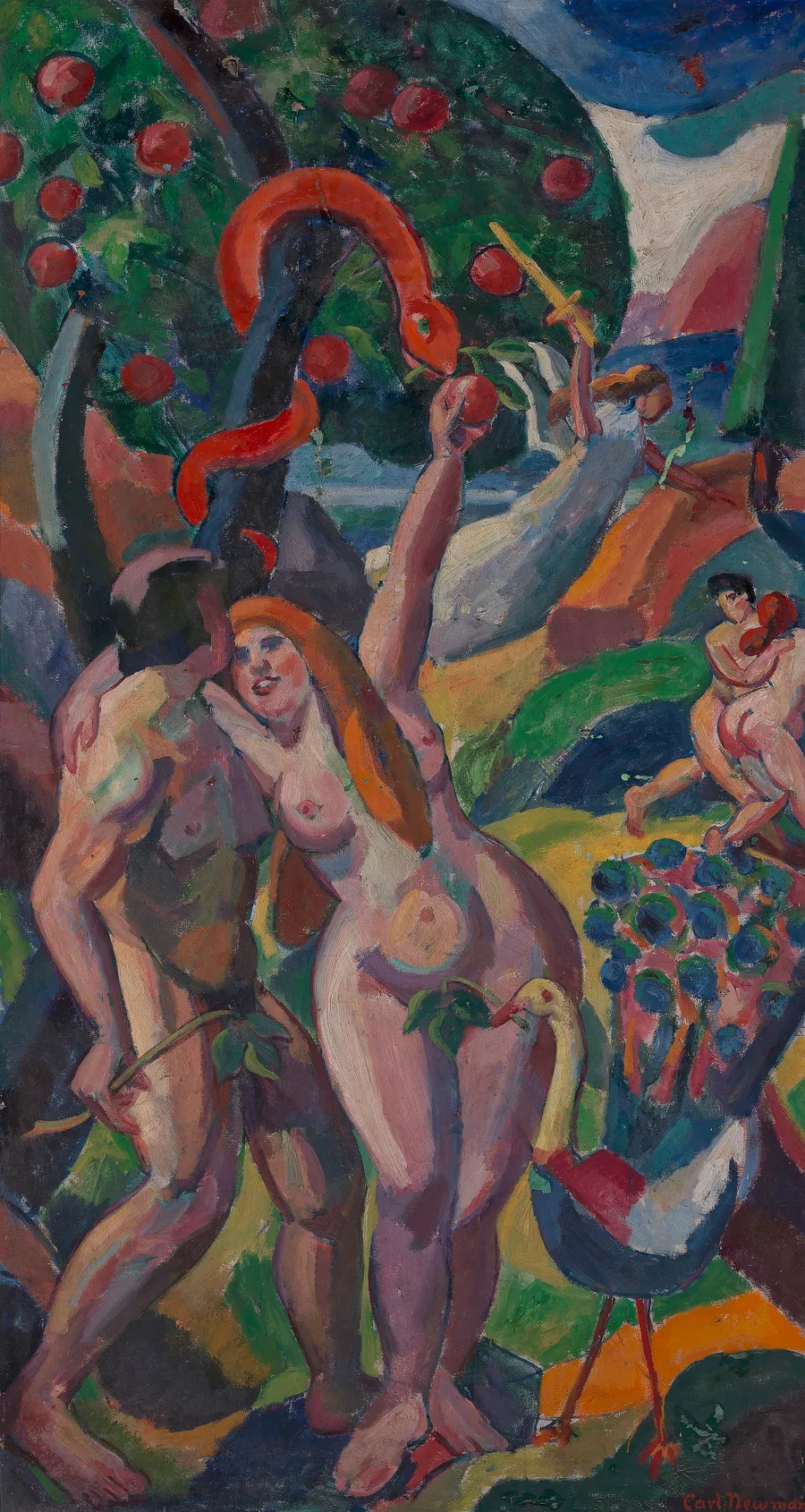 (Adam and Eve) by Carl Newman, born Philadelphia, PA 1858-died Abington, PA 1932