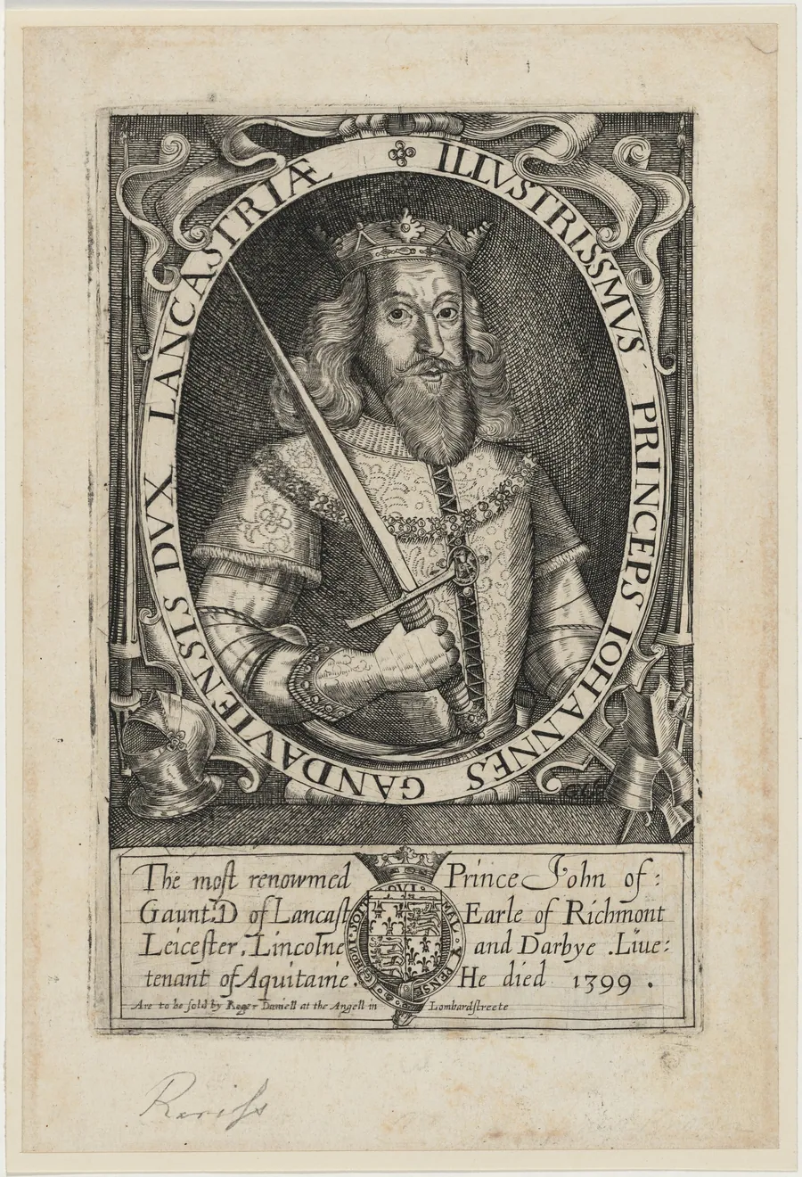 John of Gaunt by Renold Elstrack