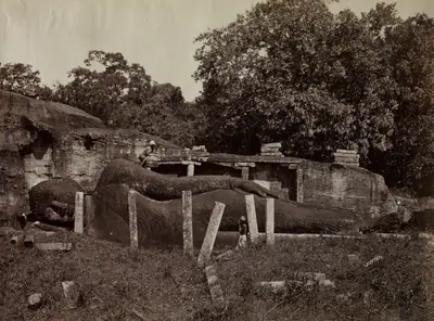 The Paranirvana of Buddha, Gal Vihara, Polonnaruva, Ceylon