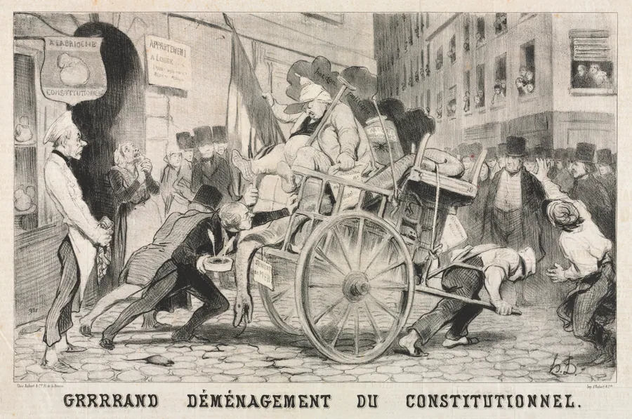 Great Removal of the Constitutional Establishment by Honoré Daumier