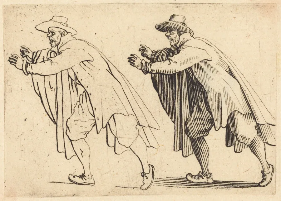 Man Moving Abruptly by Jacques Callot