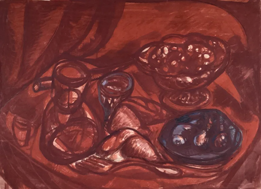 Blue Plate by Leon Kelly