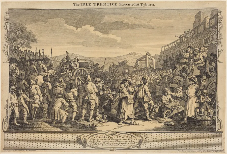 The Idle 'Prentice Executed at Tyburn by William Hogarth
